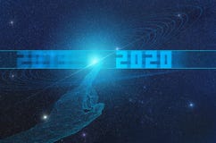 Concept de l'arrivée d'une nouvelle ère d'intelligence artificielle à partir de 2020 et de son impact sur l'univers Concept de l'arrivée d'une nouvelle ère d'intelligence artificielle à partir de 2020 et de son impact sur l'univers