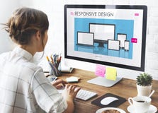 Concept de logiciel sensible de disposition de conception image libre de droits Concept de logiciel sensible de disposition de conception image libre de droits