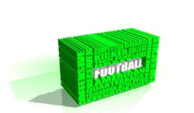 Concept de nuage de mot de football américain Images stock Concept de nuage de mot de football américain Images stock