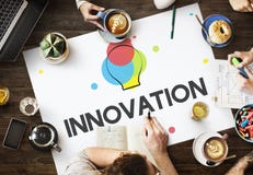 Concept de pensée créatif d'innovation de processus de conception photographie stock libre de droits Concept de pensée créatif d'innovation de processus de conception photographie stock libre de droits