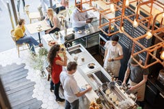 Concept de relaxation de restaurant de café de compteur de barre de café image stock Concept de relaxation de restaurant de café de compteur de barre de café image stock