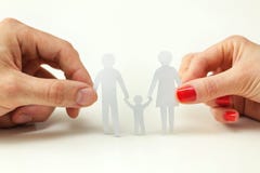 Concept de soin de famille photos stock Concept de soin de famille photos stock