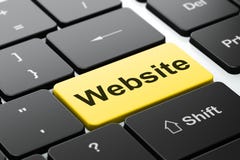 Concept de web design : Site Web sur le fond de clavier d'ordinateur Concept de web design : Site Web sur le fond de clavier d'ordinateur