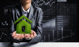 Concept des immobiliers écologiques Photos stock Concept des immobiliers écologiques Photos stock