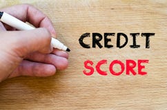 Concept des textes de score de crédit image stock Concept des textes de score de crédit image stock