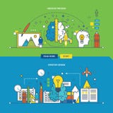 Concept du processus, de l'innovation et de la conception créatifs illustration stock Concept du processus, de l'innovation et de la conception créatifs illustration stock