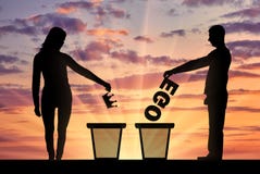 Concept egoïsme en narcisme als probleem in de maatschappij royalty-vrije stock fotografie Concept egoïsme en narcisme als probleem in de maatschappij royalty-vrije stock fotografie