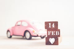 Concept 14 februari-bericht op stok Uitstekende toon stock fotografie Concept 14 februari-bericht op stok Uitstekende toon stock fotografie