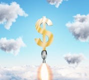 Concept financier de croissance et d'argent illustration de vecteur Concept financier de croissance et d'argent illustration de vecteur