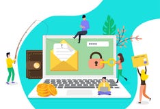 Concept group of hacker stealing vector illustration Concept group of hacker stealing vector illustration