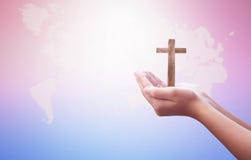 World Religion Day Concept: Human open two empty hands up background stock image World Religion Day Concept: Human open two empty hands up background stock image