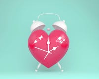Concept Idea About Of Health And Medical Insurance, Creative Idea Layout Red Heart Alarm Clock With Icon Healthcare Medical On Pas Stock Photography Concept Idea About Of Health And Medical Insurance, Creative Idea Layout Red Heart Alarm Clock With Icon Healthcare Medical On Pas Stock Photography