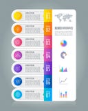 Concept infographic d'affaires de chronologie avec 7 options illustration libre de droits Concept infographic d'affaires de chronologie avec 7 options illustration libre de droits