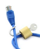 Concept of insecure internet connection Stock Photos Concept of insecure internet connection Stock Photos