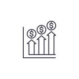 Concept linéaire d'icône d'analytics financier Les analytics financiers rayent le signe de vecteur, symbole, illustration illustration de vecteur Concept linéaire d'icône d'analytics financier Les analytics financiers rayent le signe de vecteur, symbole, illustration illustration de vecteur