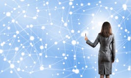 Concept net social photo libre de droits Concept net social photo libre de droits