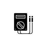 Concept noir d'icône de diagnostics électriques Symbole plat de vecteur de diagnostics électriques, signe, illustration illustration de vecteur Concept noir d'icône de diagnostics électriques Symbole plat de vecteur de diagnostics électriques, signe, illustration illustration de vecteur