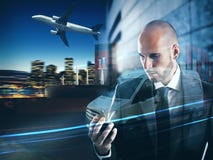 Concept of reliability and commitment of a transport company. 3D Rendering Royalty Free Stock Photo Concept of reliability and commitment of a transport company. 3D Rendering Royalty Free Stock Photo