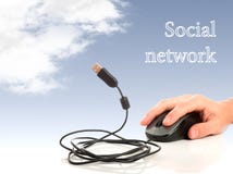 Concept: The Internet And Social Networks Stock Images
