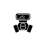 Concept van het inhaleertoestel het zwarte pictogram Inhaleertoestel vlak vectorsymbool, teken, illustratie royalty-vrije illustratie Concept van het inhaleertoestel het zwarte pictogram Inhaleertoestel vlak vectorsymbool, teken, illustratie royalty-vrije illustratie
