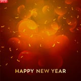 Conception de bonne année de vecteur avec le texte illustration libre de droits Conception de bonne année de vecteur avec le texte illustration libre de droits