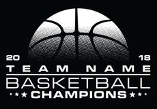 Conception de champions de basket-ball avec Team Name illustration stock Conception de champions de basket-ball avec Team Name illustration stock