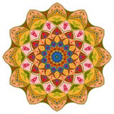 Conception de mandala, éléments décoratifs de vintage, fond ornemental de griffonnage illustration stock Conception de mandala, éléments décoratifs de vintage, fond ornemental de griffonnage illustration stock