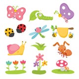 Conception de personnages d'insectes illustration libre de droits Conception de personnages d'insectes illustration libre de droits