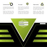 Conception de site Web en vert et noir illustration libre de droits Conception de site Web en vert et noir illustration libre de droits