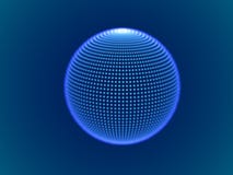 Concepto cibernético del espacio: esfera digital 3d que consiste en partículas que brillan intensamente libre illustration Concepto cibernético del espacio: esfera digital 3d que consiste en partículas que brillan intensamente libre illustration