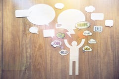 Concepto de la comunicación de Internet Foto de archivo