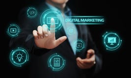 Concepto de la estrategia de la publicidad del planeamiento del contenido del márketing de Digitaces fotos de archivo Concepto de la estrategia de la publicidad del planeamiento del contenido del márketing de Digitaces fotos de archivo