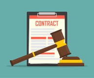 Concepto de la ley de contrato de pleito del acuerdo del negocio del sistema judicial de la regulación legal stock de ilustración Concepto de la ley de contrato de pleito del acuerdo del negocio del sistema judicial de la regulación legal stock de ilustración