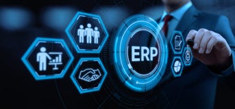 Concepto de la tecnología de Internet del negocio de la gestión de Enterprise Resource Planning ERP Corporate Company imagen de archivo Concepto de la tecnología de Internet del negocio de la gestión de Enterprise Resource Planning ERP Corporate Company imagen de archivo