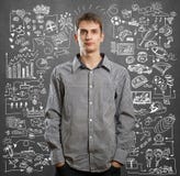Concepto de la vida del hombre joven imágenes de archivo libres de regalías Concepto de la vida del hombre joven imágenes de archivo libres de regalías