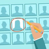 Concepto de los recursos humanos del vector libre illustration Concepto de los recursos humanos del vector libre illustration