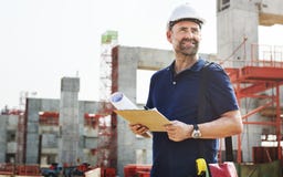 Concepto de Planning Constructor Developer del trabajador de construcción imágenes de archivo libres de regalías Concepto de Planning Constructor Developer del trabajador de construcción imágenes de archivo libres de regalías
