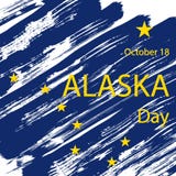 Concepto festivo del día feliz de Alaska ilustración del vector Concepto festivo del día feliz de Alaska ilustración del vector