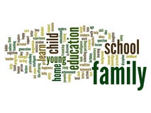 Conceptual education word cloud stock image Conceptual education word cloud stock image