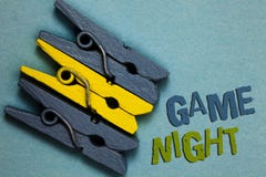 Conceptual hand writing showing Game Night. Business photo text event in which folks get together for the purpose of getting laid royalty free illustration Conceptual hand writing showing Game Night. Business photo text event in which folks get together for the purpose of getting laid royalty free illustration