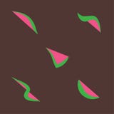 Watermelon pattern on brown background stock illustration Watermelon pattern on brown background stock illustration