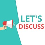 Conceptual writing showing Let s is Discuss stock illustration Conceptual writing showing Let s is Discuss stock illustration