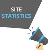 Conceptual writing showing Site Statistics stock illustration Conceptual writing showing Site Statistics stock illustration