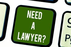 Conceptuele hand die tonend Behoefte een Lawyerquestion schrijven Bedrijfsfototekst die juridisch wettelijk advies of voorbereidi vector illustratie Conceptuele hand die tonend Behoefte een Lawyerquestion schrijven Bedrijfsfototekst die juridisch wettelijk advies of voorbereidi vector illustratie