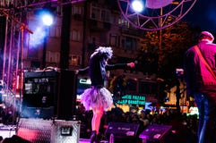 Concerto di festival di giornata di gare sportive e 19 maggio della gioventù Immagini Stock