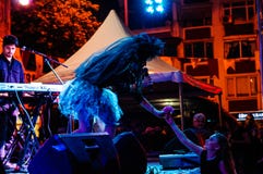 Concerto di festival di giornata di gare sportive e 19 maggio della gioventù Immagini Stock