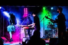 Concerto di festival di giornata di gare sportive e 19 maggio della gioventù Immagini Stock Libere da Diritti