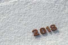 Concetto 2018 del buon anno illustrazione di stock Concetto 2018 del buon anno illustrazione di stock