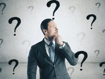 Concetto di dubbio e di confusione immagine stock Concetto di dubbio e di confusione immagine stock