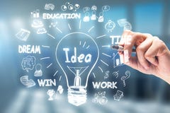 Concetto di idea, dell'innovazione e di direzione immagini stock Concetto di idea, dell'innovazione e di direzione immagini stock